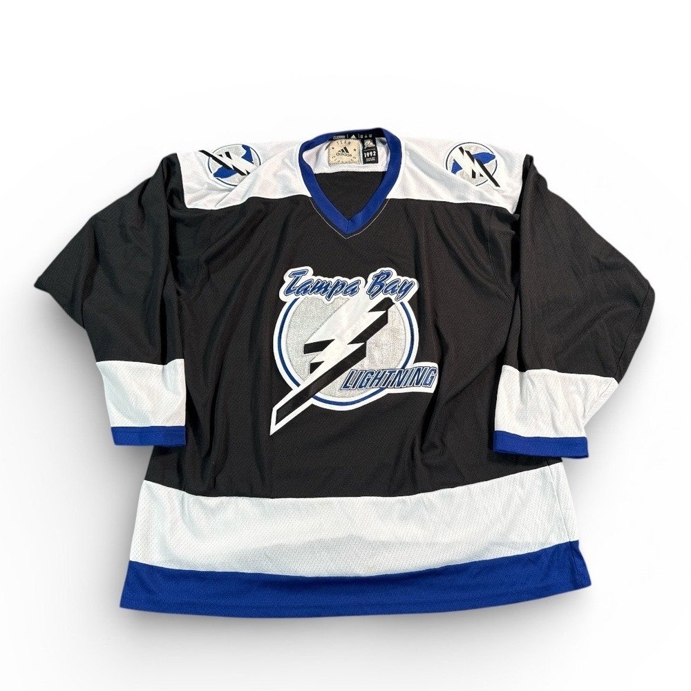 Vintage Adidas Team Classics Tampa Bay Lightning Hockey Jersey Men's Size 56 92